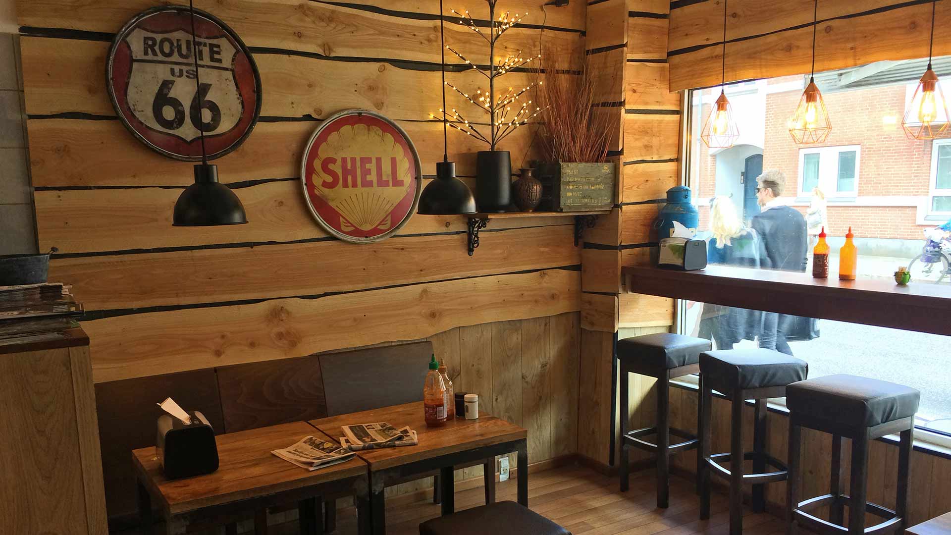 A photo of the inside of Sunshine Sandwich bar
